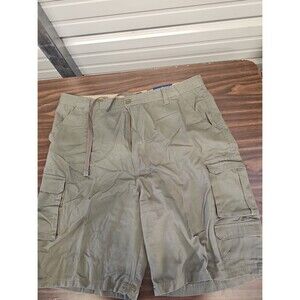 CRW Rugged Wear Mens Cargo Shorts Size 42 Khaki Tan NWT Utility Pockets